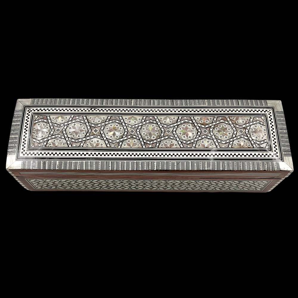 Mother of Pearl Inlaid Tea Box